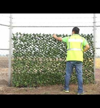 pared de hiedra artificial